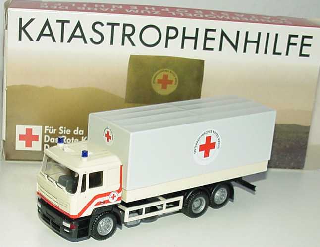 Foto 1:87 Steyr NSK 3a PP-LKW Österreichisches Rotes Kreuz (Sondermodell zum Jahr der Katastrophenhilfe) herpa
