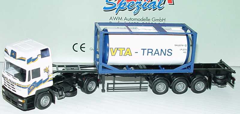 Foto 1:87 Steyr NSK Hochdach CoSzg 2/3 mit 20 TankContainer VTA-Trans AMW/AWM 71164