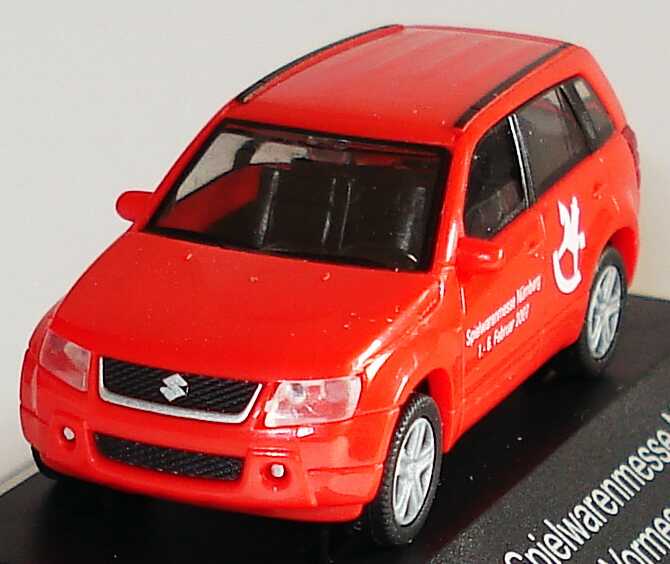 Foto 1:87 Suzuki Grand Vitara 5türig Spielwarenmesse Nürnber 2007 Vormesse Modell rot Rietze