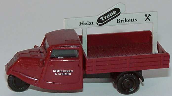 Foto 1:87 Tempo Hanseat Pritsche Kohleberg & Schmid - Heizt Treue Briketts Praliné