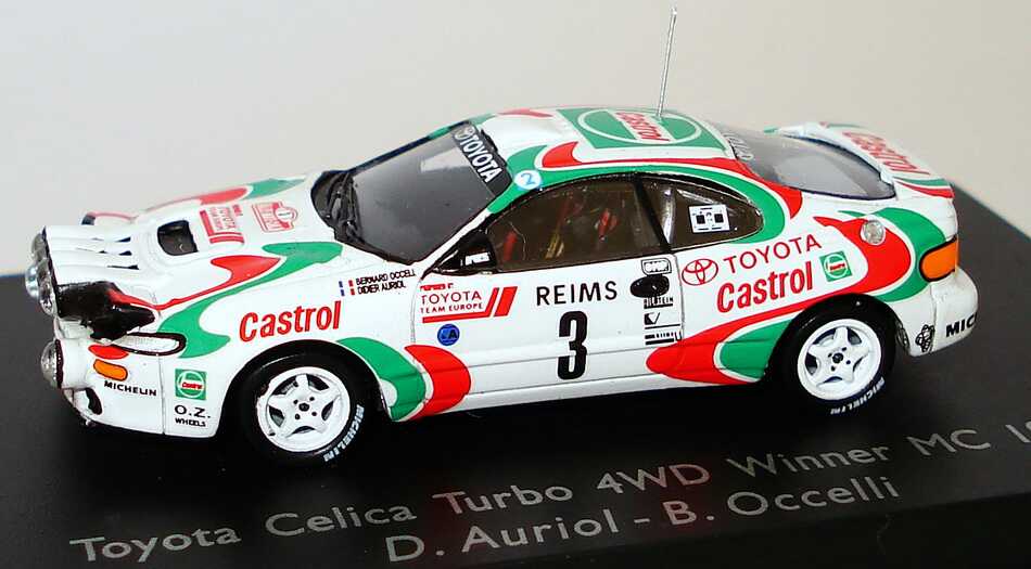 Foto 1:87 Toyota Celica Turbo 4WD Rallye Monte Carlo 1993 Castrol Nr.3, Auriol / Occelli (Siegerfahrzeug) Spark 87S023