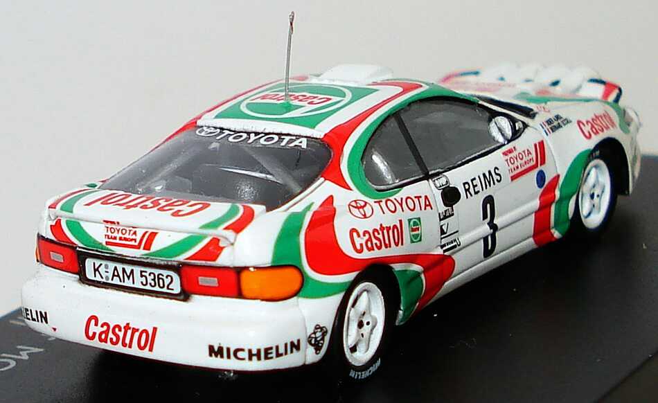 Foto 1:87 Toyota Celica Turbo 4WD Rallye Monte Carlo 1993 Castrol Nr.3, Auriol / Occelli (Siegerfahrzeug) Spark 87S023