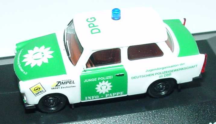 Foto 1:87 Trabant 601S Deutsche Polizeigewerkschaft - Info-Pappe (Collector´s Club ´98) herpa 194181