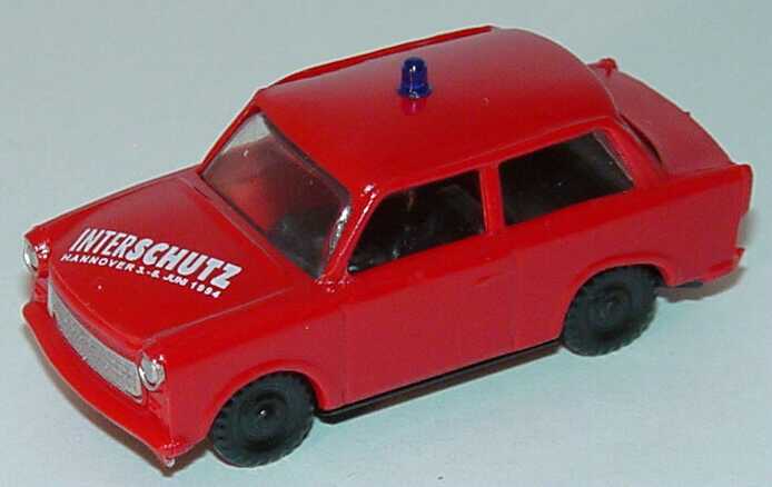 Foto 1:87 Trabant 601S Feuerwehr Interschutz 1994 SES Automodelle