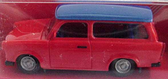 Foto 1:87 Trabant 601S Universal Merten rot/blau herpa
