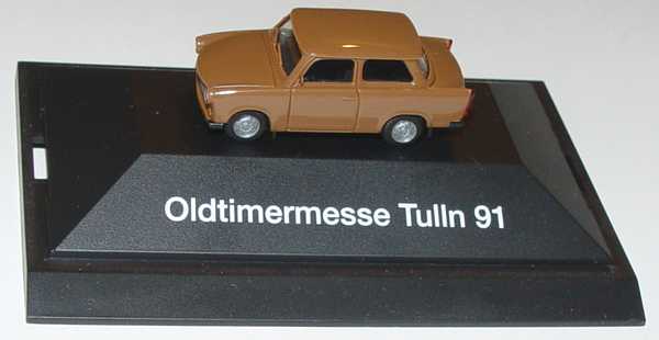 Foto 1:87 Trabant 601S braun Oldtimermesse Tulln 91 herpa