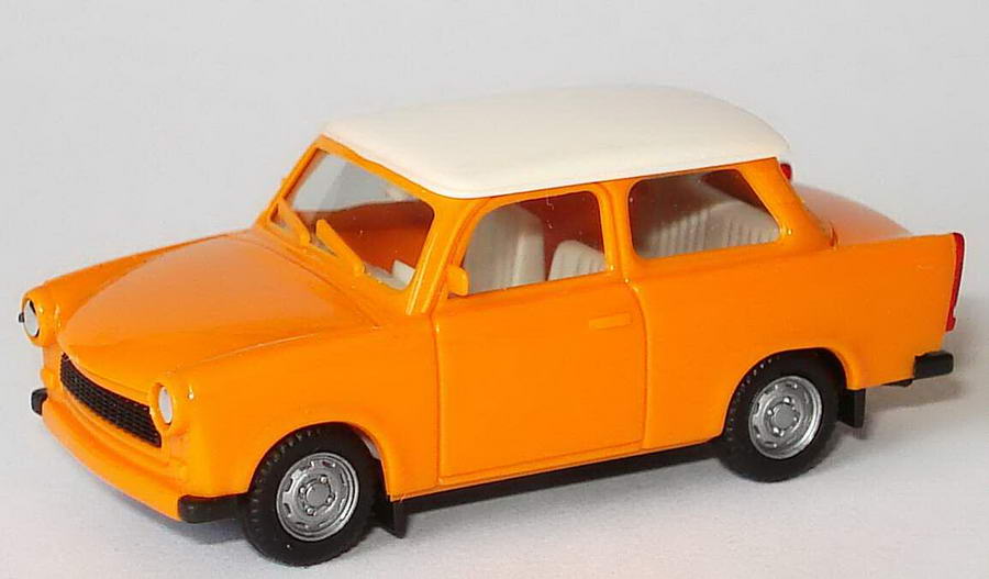 Foto 1:87 Trabant 601S orange, Dach weiß herpa 188814