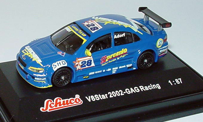 Foto 1:87 V8 Star 2002 Opel Omega GAG-Racing, Premio Nr.28, Adorf Schuco