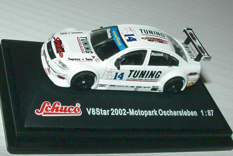 Foto 1:87 V8 Star 2002 VW Passat Motopark Oschersleben, Tuning Nr.14, Rostek Schuco 21618