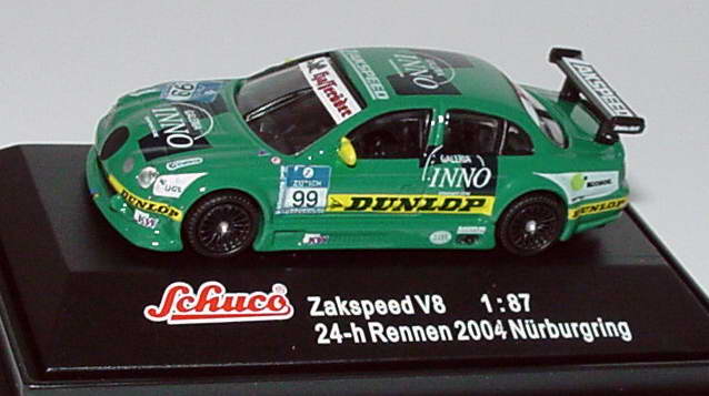 Foto 1:87 V8 Star Jaguar S-Type Zakspeed, Galeria INNO Nr.99 (24 h Rennen 2004 Nürburgring) Schuco 21907