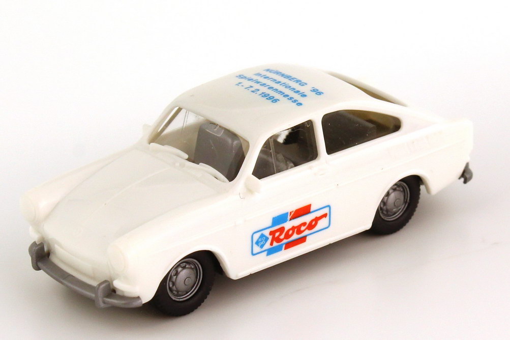 Foto 1:87 VW 1600 Fließheck weiß Spielwarenmesse Nürnberg 1996 Roco