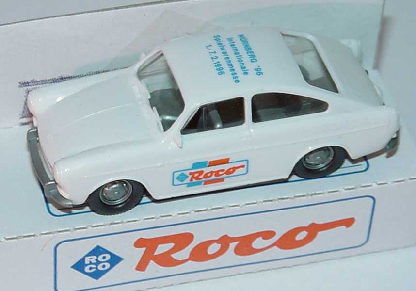 Foto 1:87 VW 1600 Fließheck weiß Spielwarenmesse Nürnberg ´96 Roco