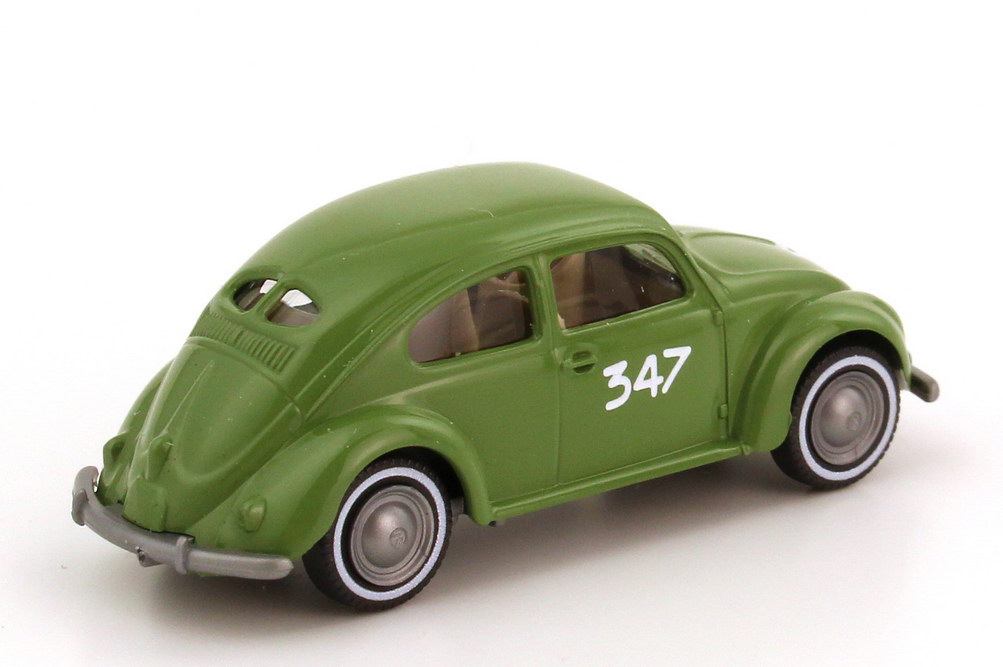 Foto 1:87 VW-AutoMuseum-Setpackung Mille Miglia 2004 (Brezel-Käfer Mille Miglia 1954 Nr.347, Strähle + Beetle Cabrio cedergrün) Werbemodell Wiking