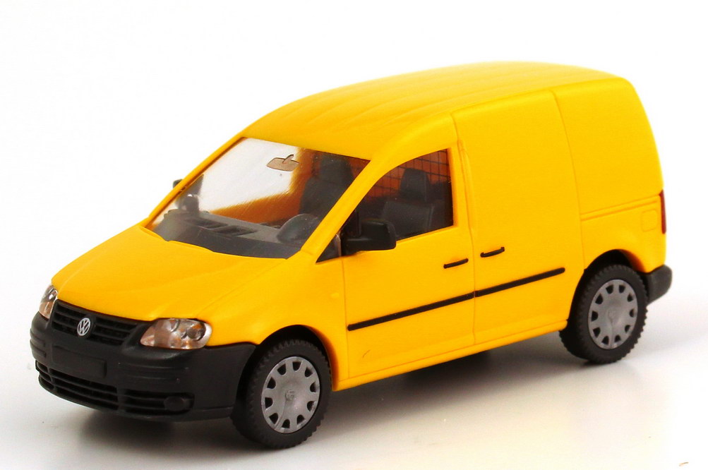 Foto 1:87 VW Caddy III Kasten (Typ 2K) gelb Wiking 27501