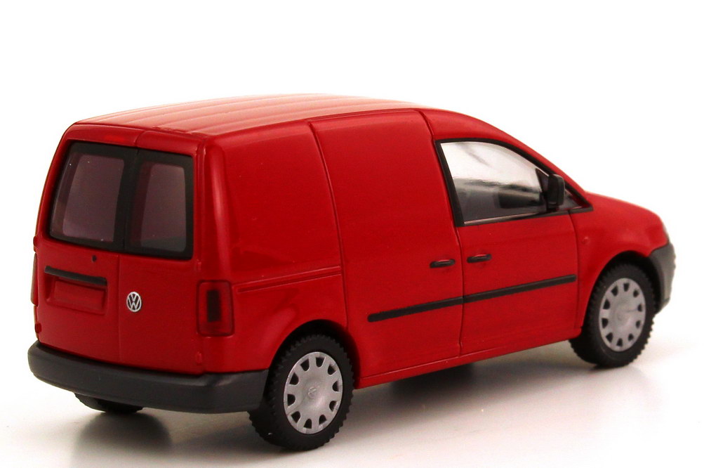 Foto 1:87 VW Caddy III Kasten (Typ 2K) tornadorot Wiking 27503