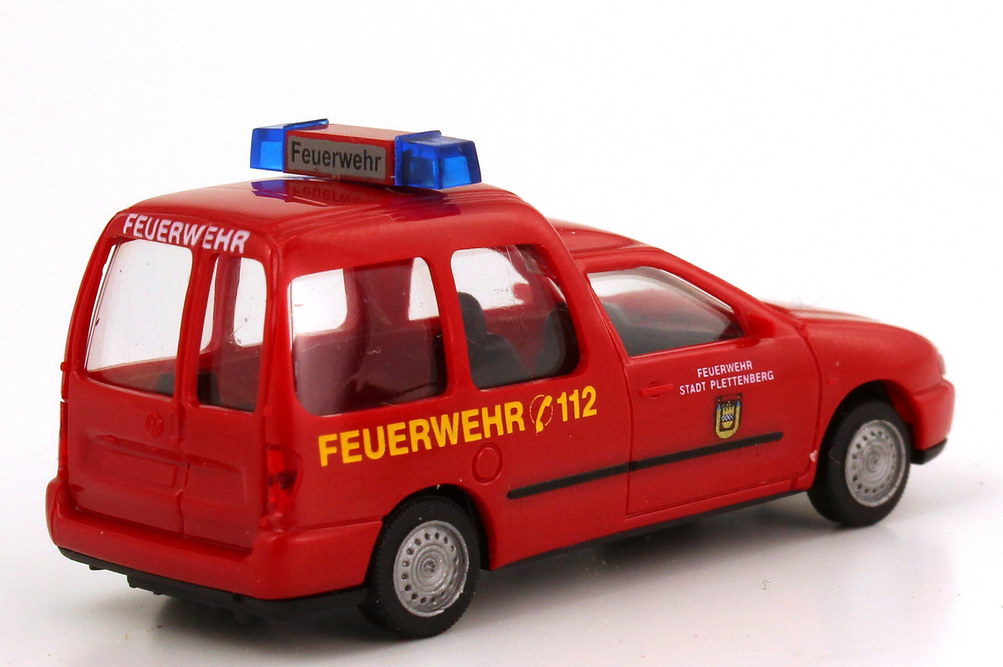 Foto 1:87 VW Caddy II Kombi (Typ 9KV) Feuerwehr Pettenberg rot AMW/AWM 72136
