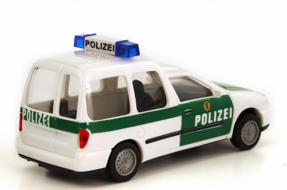 Foto 1:87 VW Caddy II Kombi (Typ 9KV) Polizei weiß/grün AMW/AWM 72128