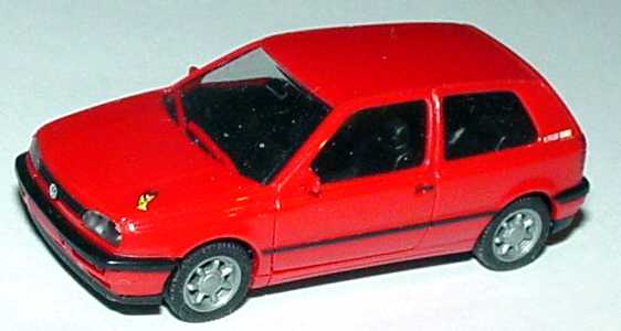 Foto 1:87 VW Golf III 2türig rot Rolling Stones Voodoo Lounge herpa