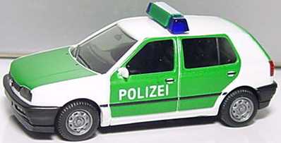 Foto 1:87 VW Golf III CL 4türig Polizei herpa 041850