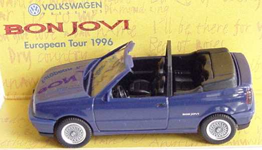 Foto 1:87 VW Golf III Cabrio dunkelblau Bon Jovi herpa