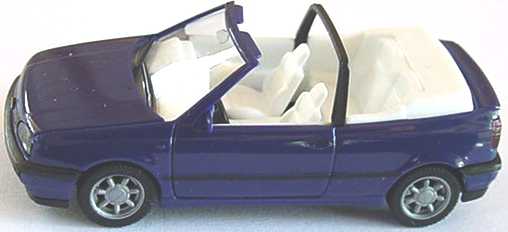 Foto 1:87 VW Golf III Cabrio dunkelblau herpa 021548