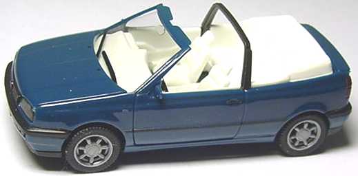 Foto 1:87 VW Golf III Cabrio dunkelpetrol herpa 021548