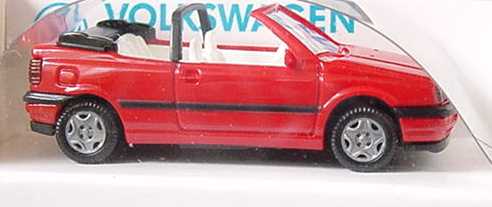 Foto 1:87 VW Golf III Cabrio rot (IA weiß)Werbemodell Wiking