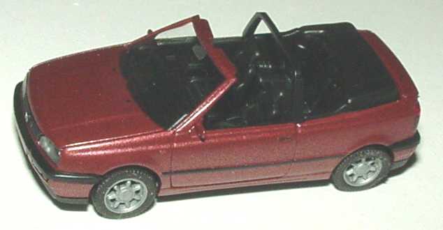 Foto 1:87 VW Golf III Cabrio rot-met. herpa 031547