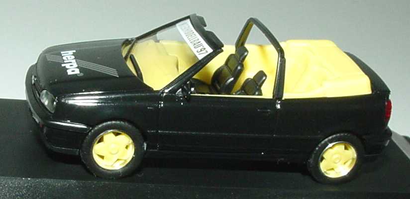 Foto 1:87 VW Golf III Cabrio schwarz/gelb Intermodellbau ´97, Dortmund herpa 228022