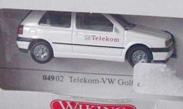 Foto 1:87 VW Golf III GL 2türig Telekom (in Papp-Verpackung) Wiking 04902