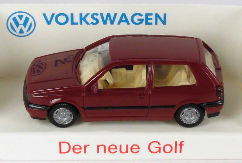 Foto 1:87 VW Golf III GL 2türig violett Der neue Golf Werbemodell Wiking