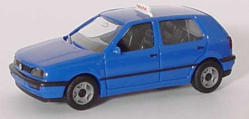 Foto 1:87 VW Golf III GL 4türig Fahrschule blau herpa 043885