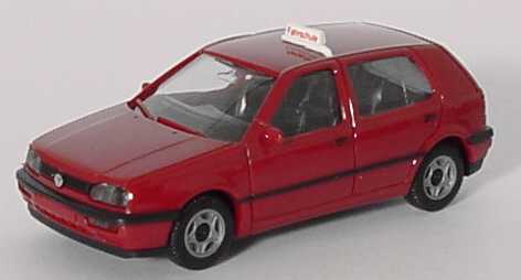 Foto 1:87 VW Golf III GL 4türig Fahrschule dunkelweinrot herpa 043885