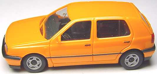Foto 1:87 VW Golf III GL 4türig orange herpa 021098