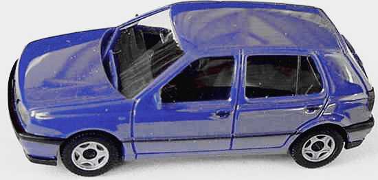 Foto 1:87 VW Golf III GL 4türig royalblau herpa 021098