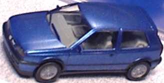 Foto 1:87 VW Golf III VR6 2türig blau-met. herpa 031189