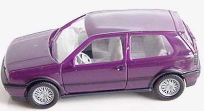 Foto 1:87 VW Golf III VR6 2türig dunkelviolett herpa 021180