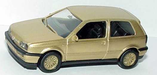 Foto 1:87 VW Golf III VR6 2türig goldmet., Felgen gold herpa 166096/93