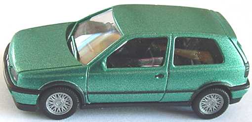 Foto 1:87 VW Golf III VR6 2türig mintgrün-met. herpa 031189