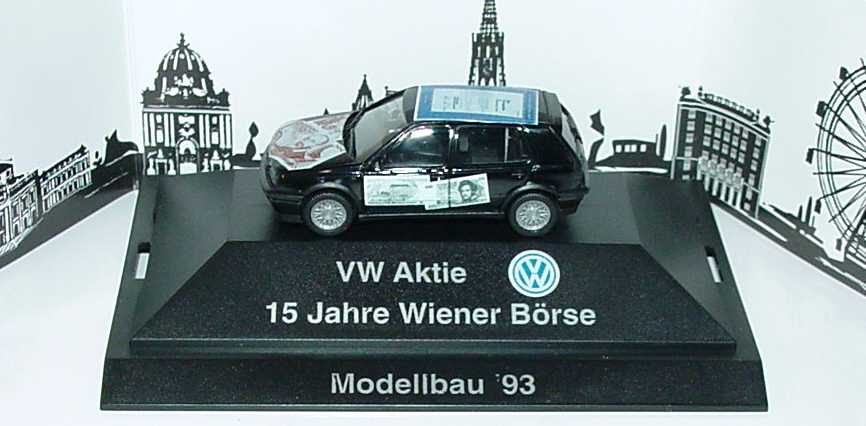 Foto 1:87 VW Golf III VR6 4türig VW Aktie, 15 Jahre Wiener Börse, Modellbau ´93 herpa