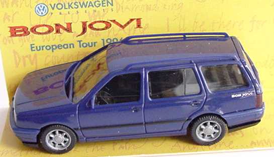 Foto 1:87 VW Golf III Variant dunkelblau Bon Jovi herpa