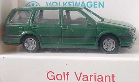 Foto 1:87 VW Golf III Variant grün Werbemodell Wiking