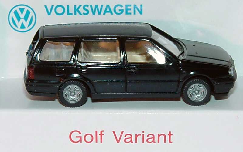 Foto 1:87 VW Golf III Variant schwarz Werbemodell Wiking
