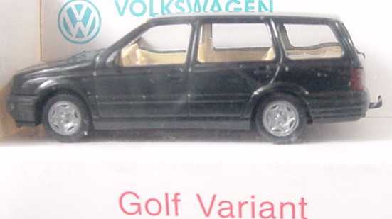 Foto 1:87 VW Golf III Variant schwarz mit Anhängerkupplung Werbemodell Wiking