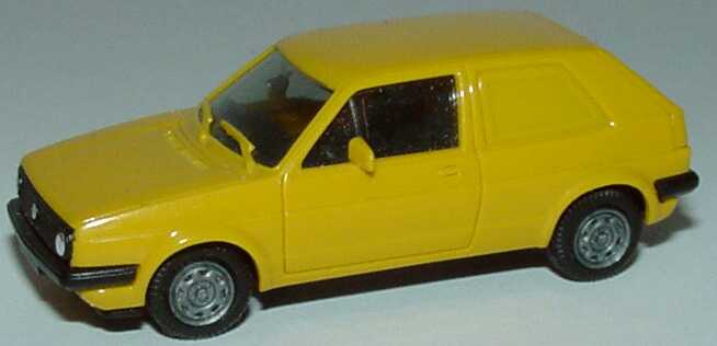 Foto 1:87 VW Golf II 2türig Lieferwagen gelb herpa