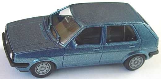 Foto 1:87 VW Golf II 4türig blau-met. herpa 3048