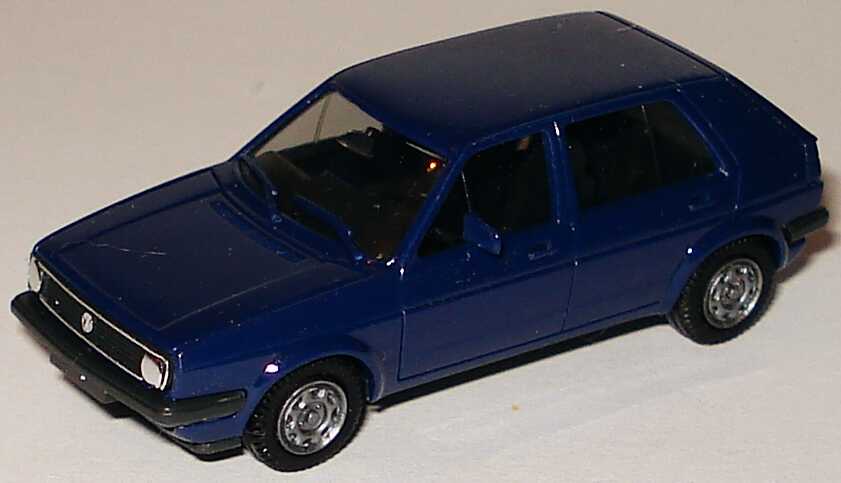 Foto 1:87 VW Golf II 4türig dunkelblau herpa 2048