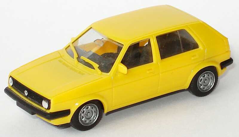 Foto 1:87 VW Golf II 4türig gelb herpa 2048