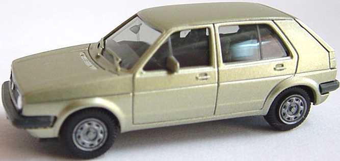 Foto 1:87 VW Golf II 4türig hellgrün-met. herpa 3048