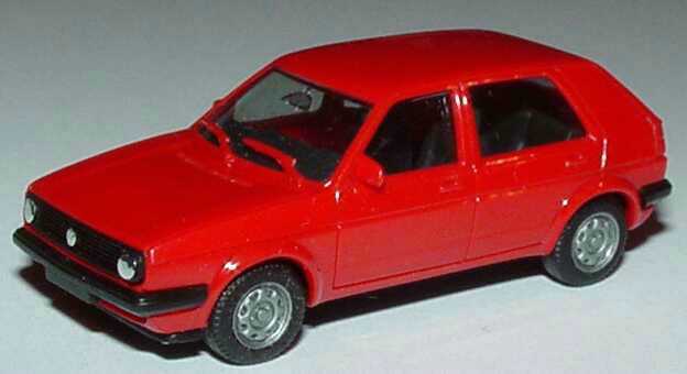 Foto 1:87 VW Golf II Facelift 4türig rot herpa 2048